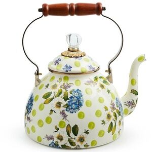 MacKenzie-Childs - Wildflowers Green 3 Quart Tea Kettle - NWT - NIB